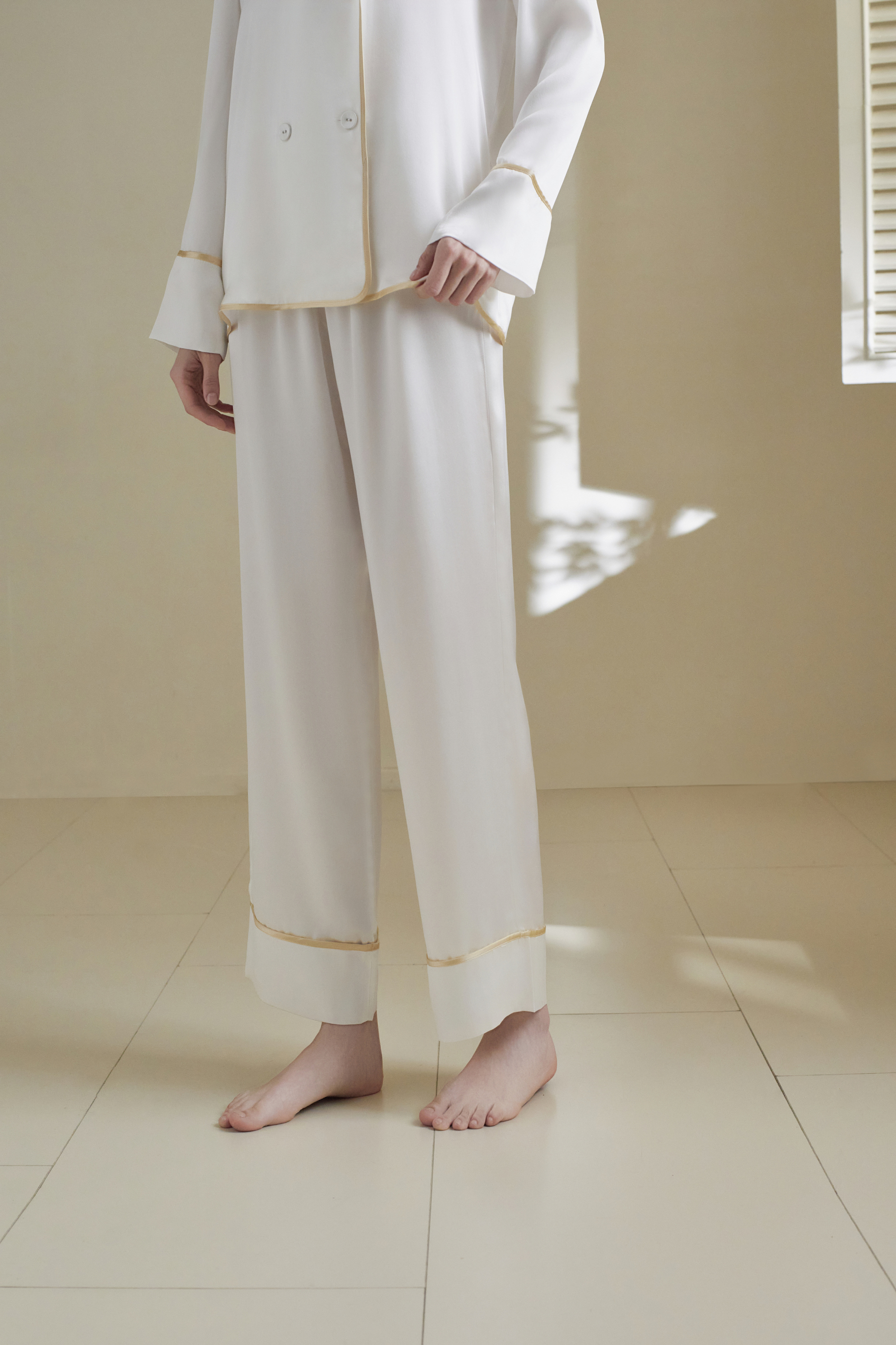 22Momme Silk Double-breasted Pajama Set