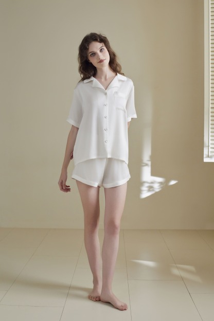 22 Momme Sandwash Short Sleeve Set