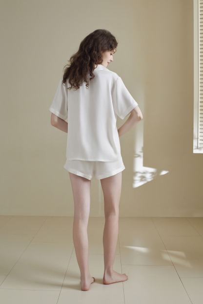 22 Momme Sandwash Short Sleeve Set