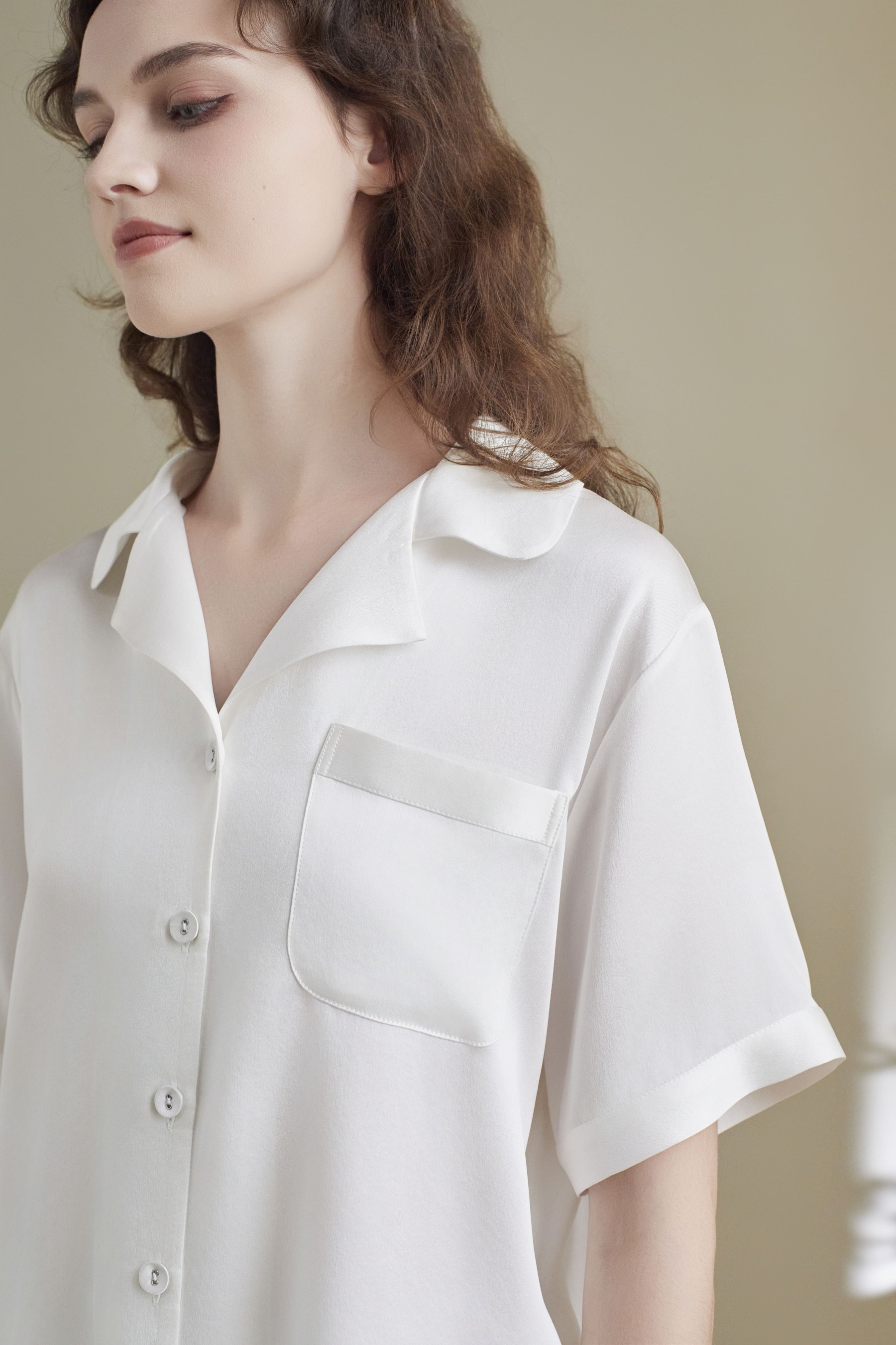 22 Momme Sandwash Short Sleeve Set