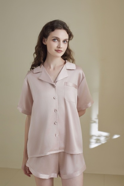 22 Momme Sandwash Short Sleeve Set