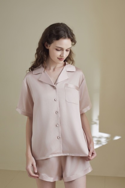 22 Momme Sandwash Short Sleeve Set