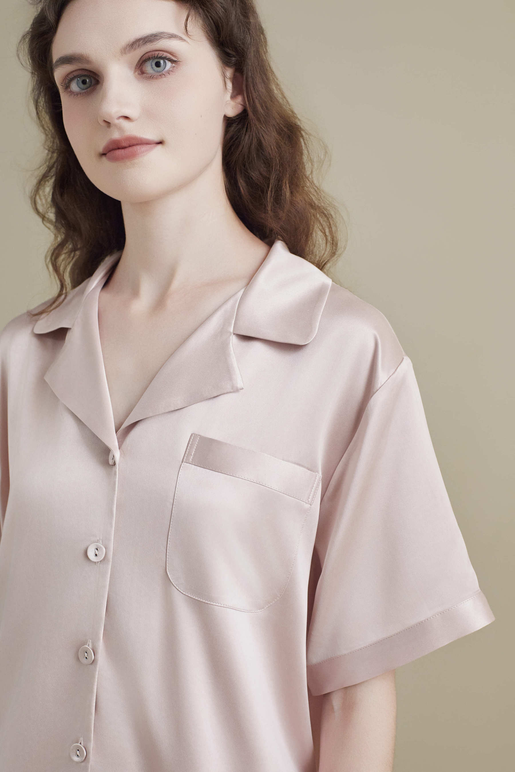 22 Momme Sandwash Short Sleeve Set