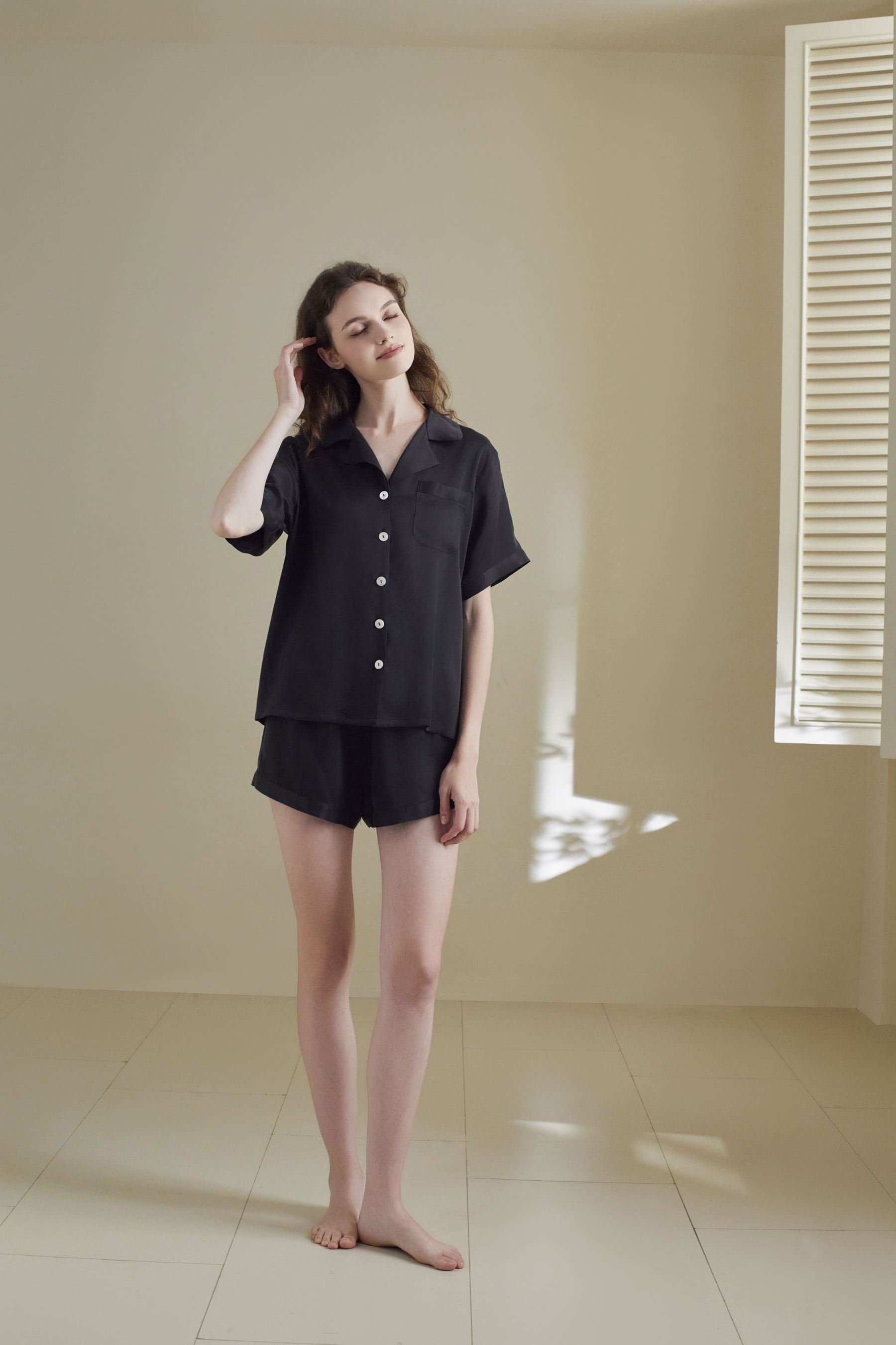 22 Momme Sandwash Short Sleeve Set