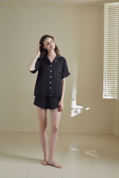 22 Momme Sandwash Short Sleeve Set