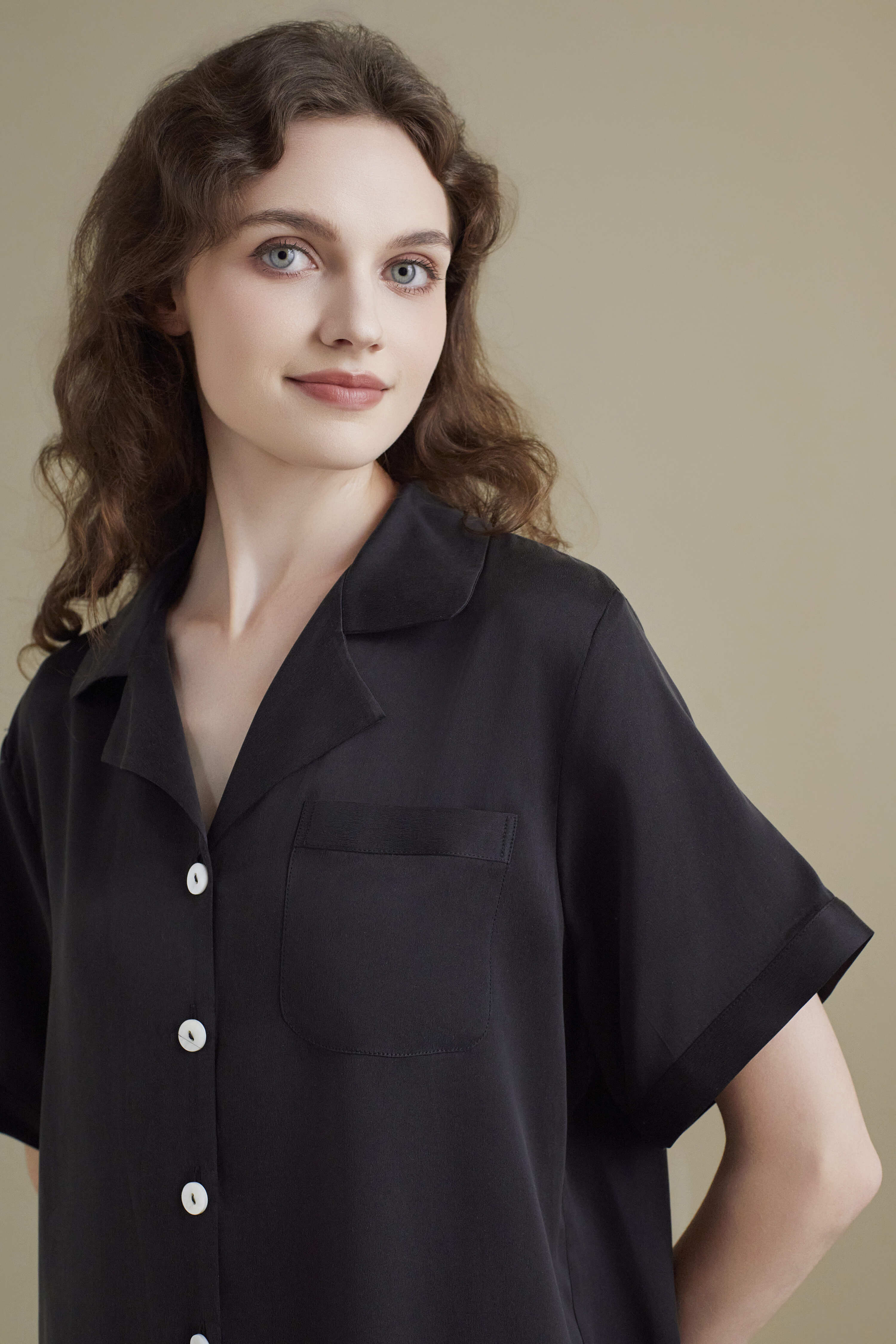 22 Momme Sandwash Short Sleeve Set