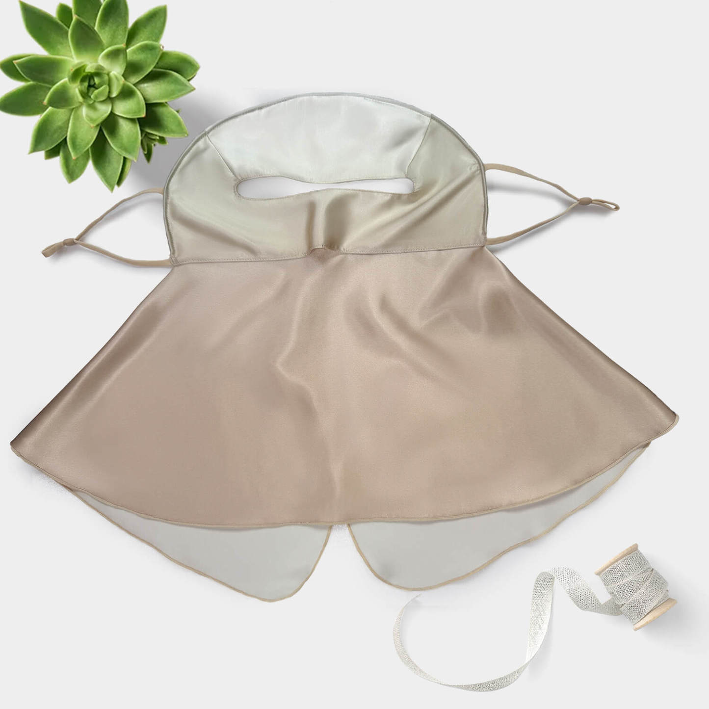 Sonnenschutzmaske aus Seide 22Momme – Mit formgebendem Draht