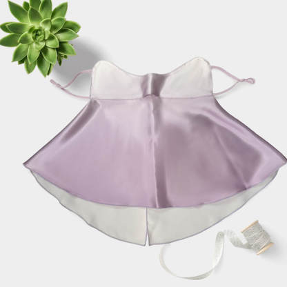 Halbdeckende Sonnenschutzmaske aus Seide 22Momme