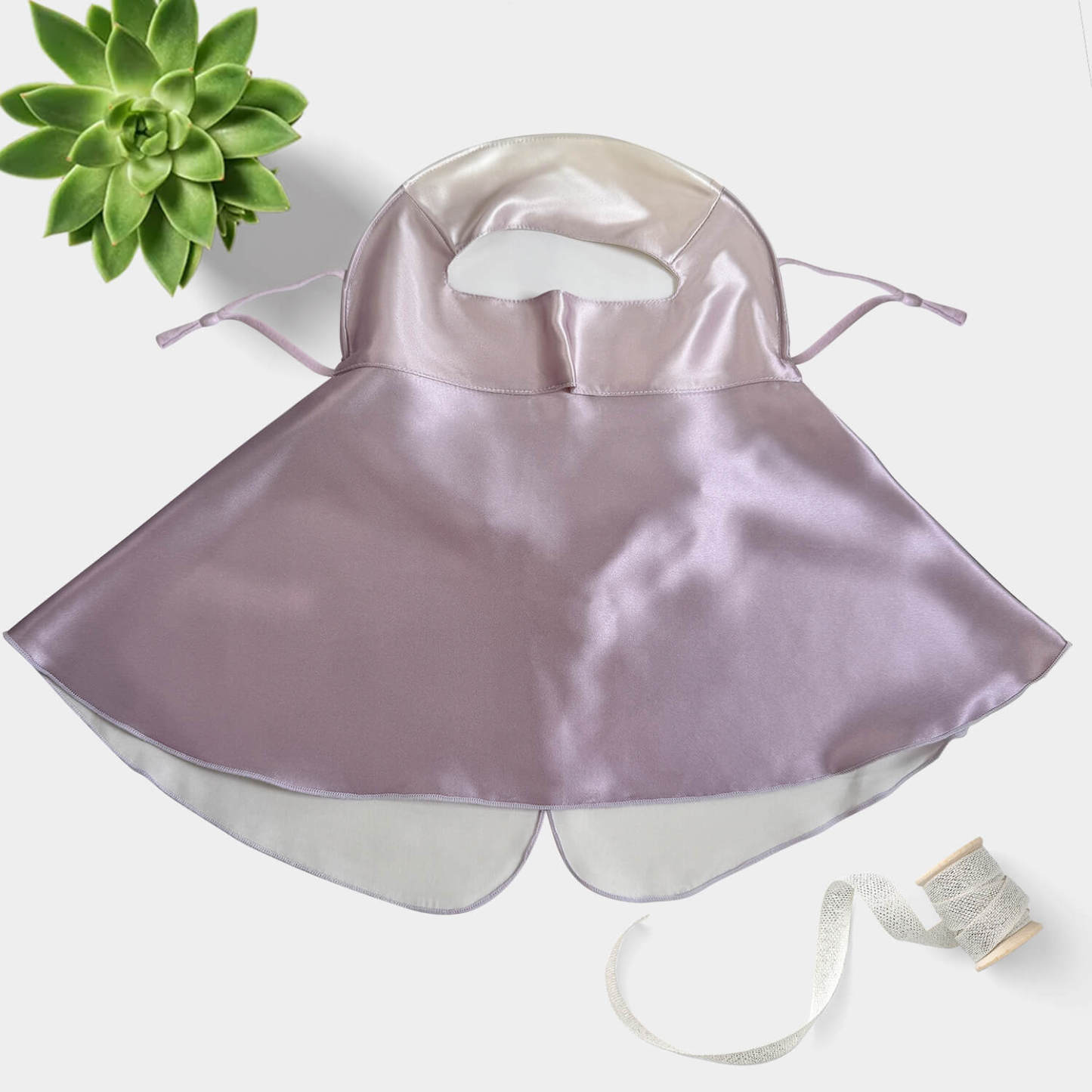 Sonnenschutzmaske aus Seide 22Momme – Mit formgebendem Draht