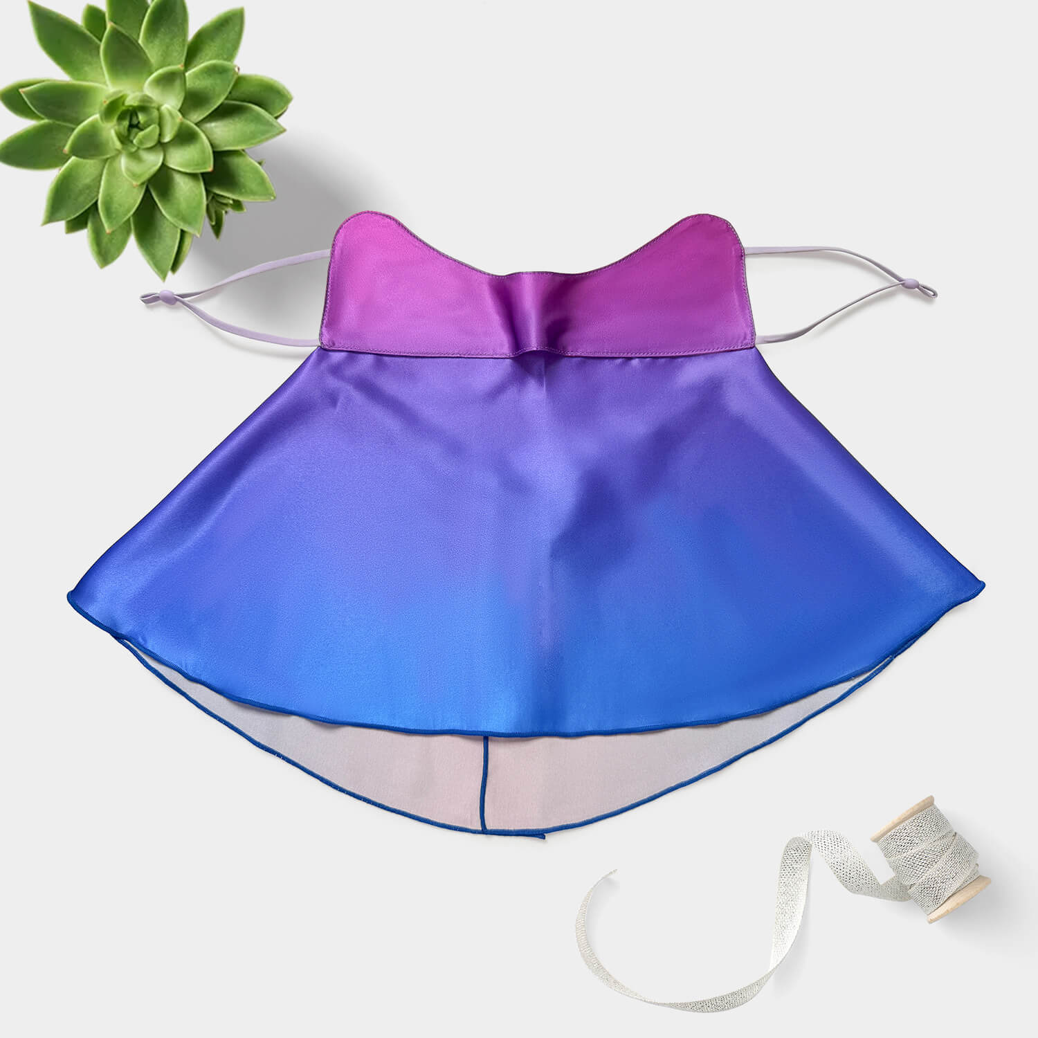 Halbdeckende Sonnenschutzmaske aus Seide 22Momme