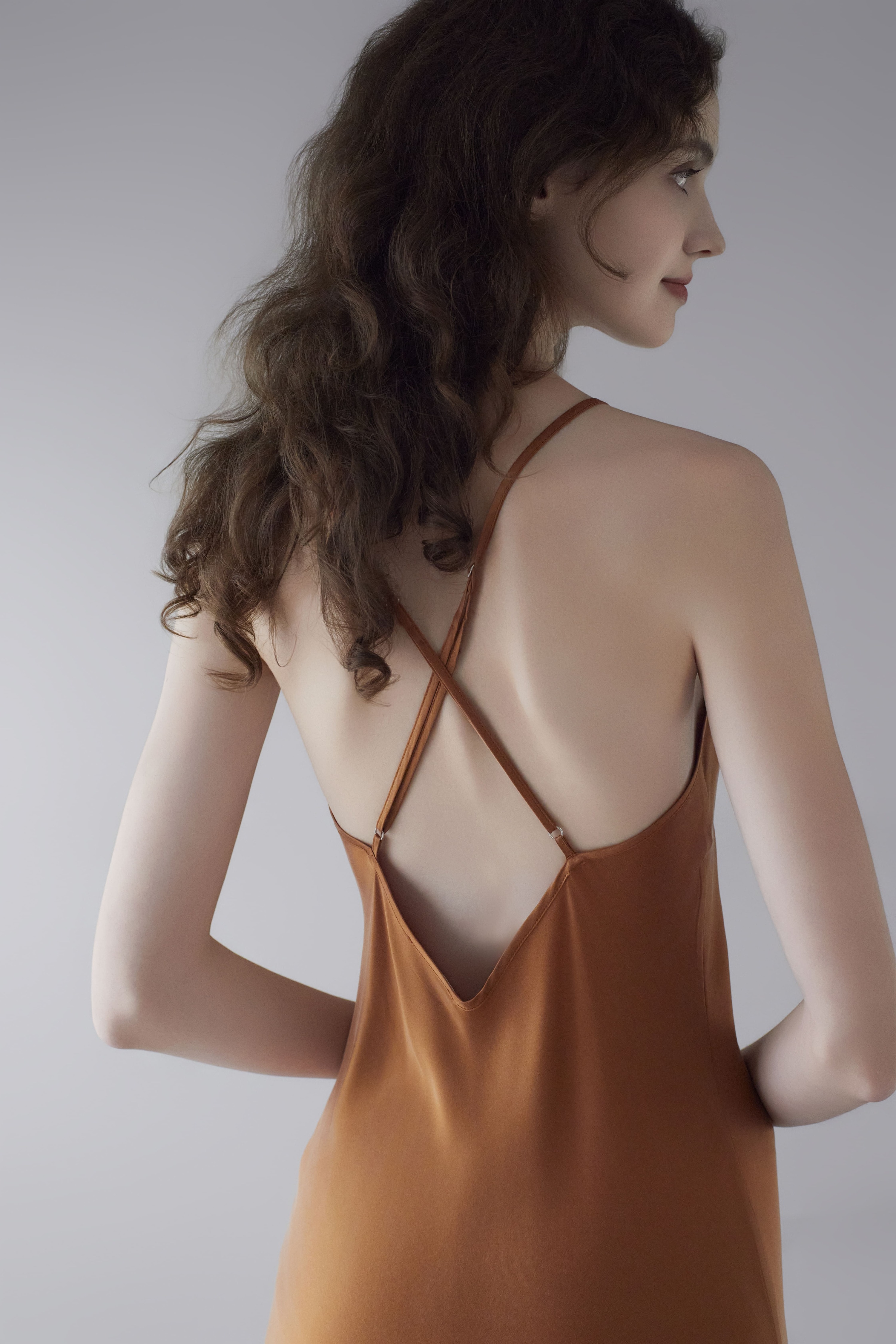 19 Momme Sandwashed Halter Long Dress