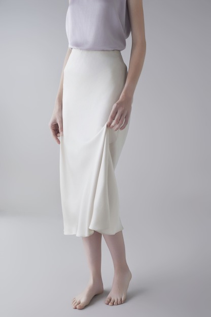 19Momme Sandwashed Silk Skirt