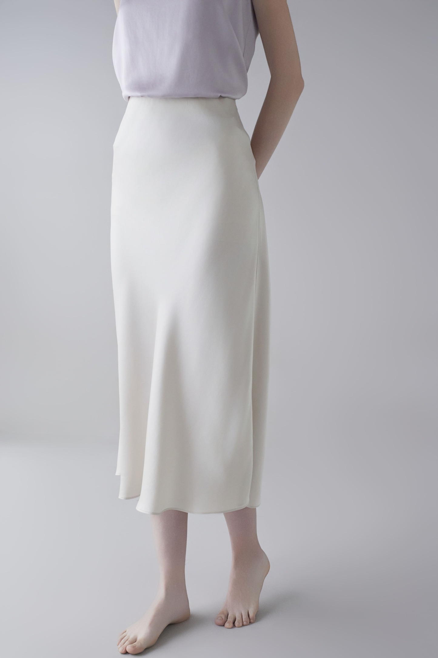 19Momme Sandwashed Silk Skirt