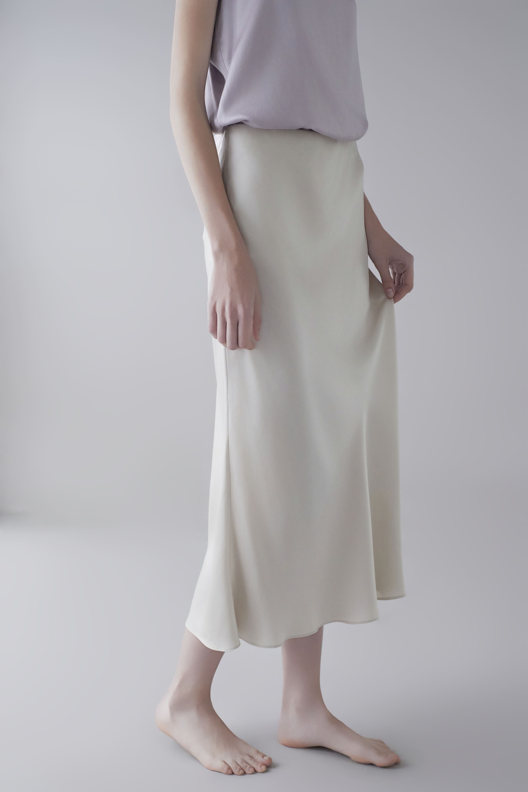 19Momme Sandwashed Silk Skirt