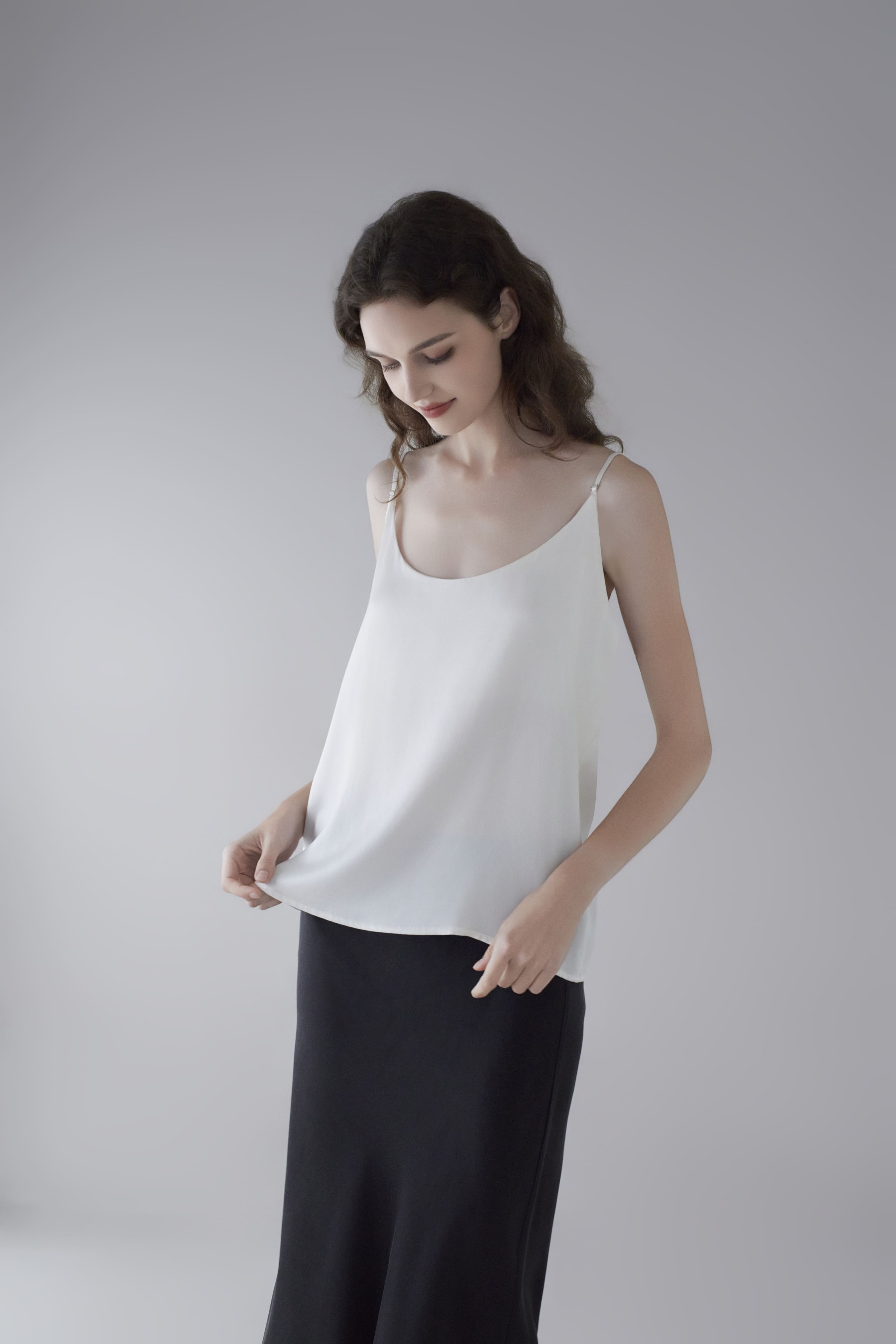 19Momme Maschinenwaschbares Seidenhemd