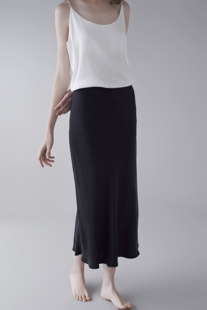 19Momme Sandwashed Silk Skirt