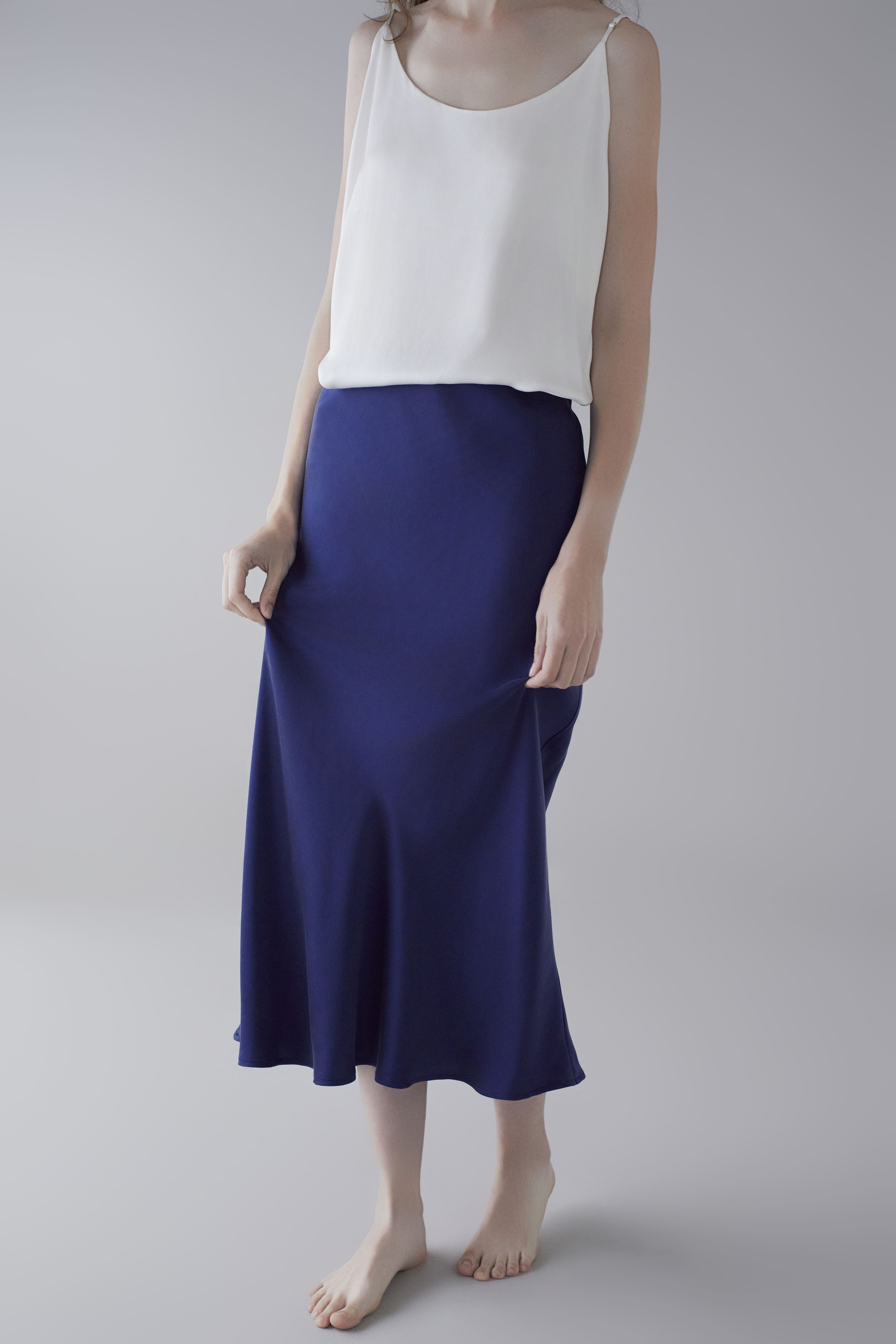 19Momme Sandwashed Silk Skirt