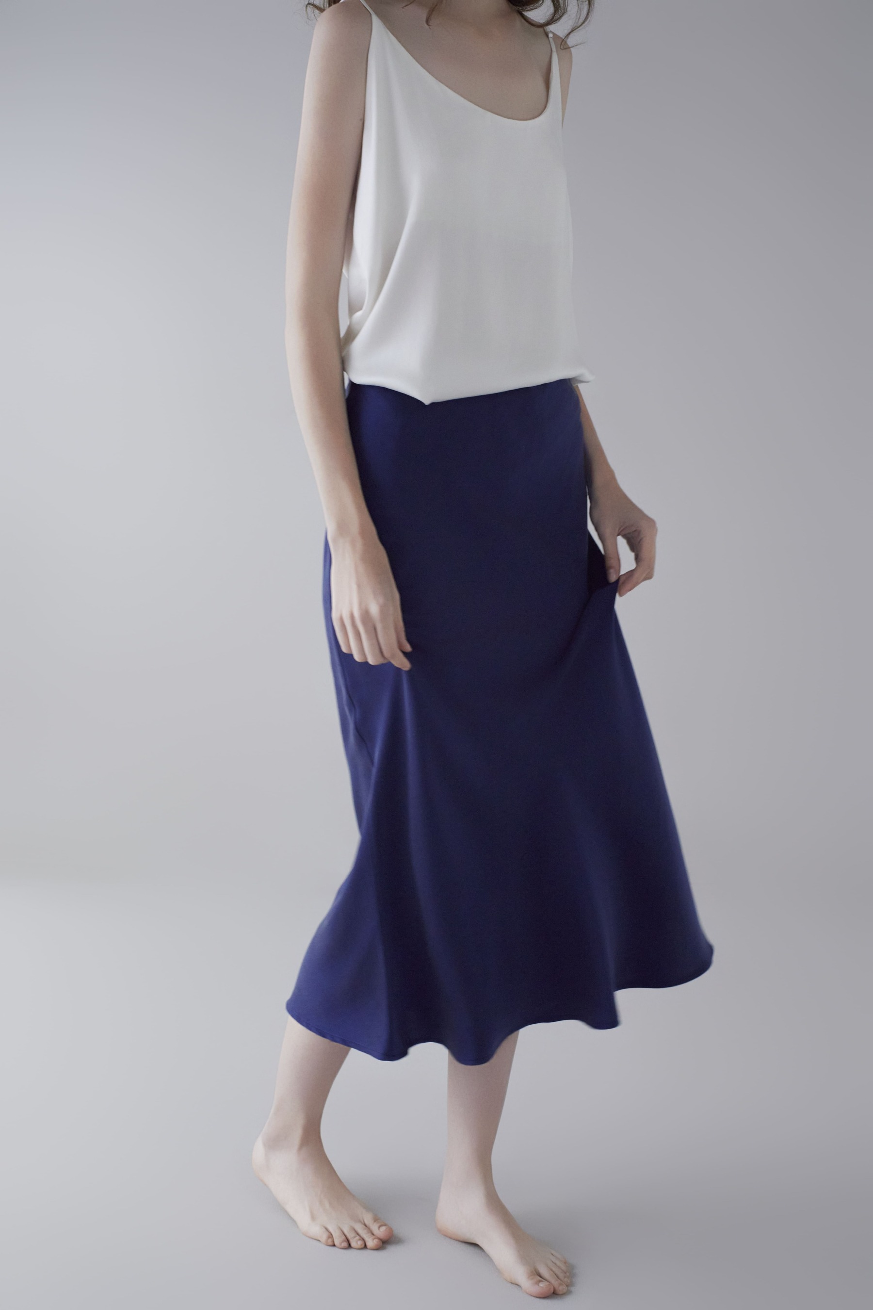 19Momme Sandwashed Silk Skirt