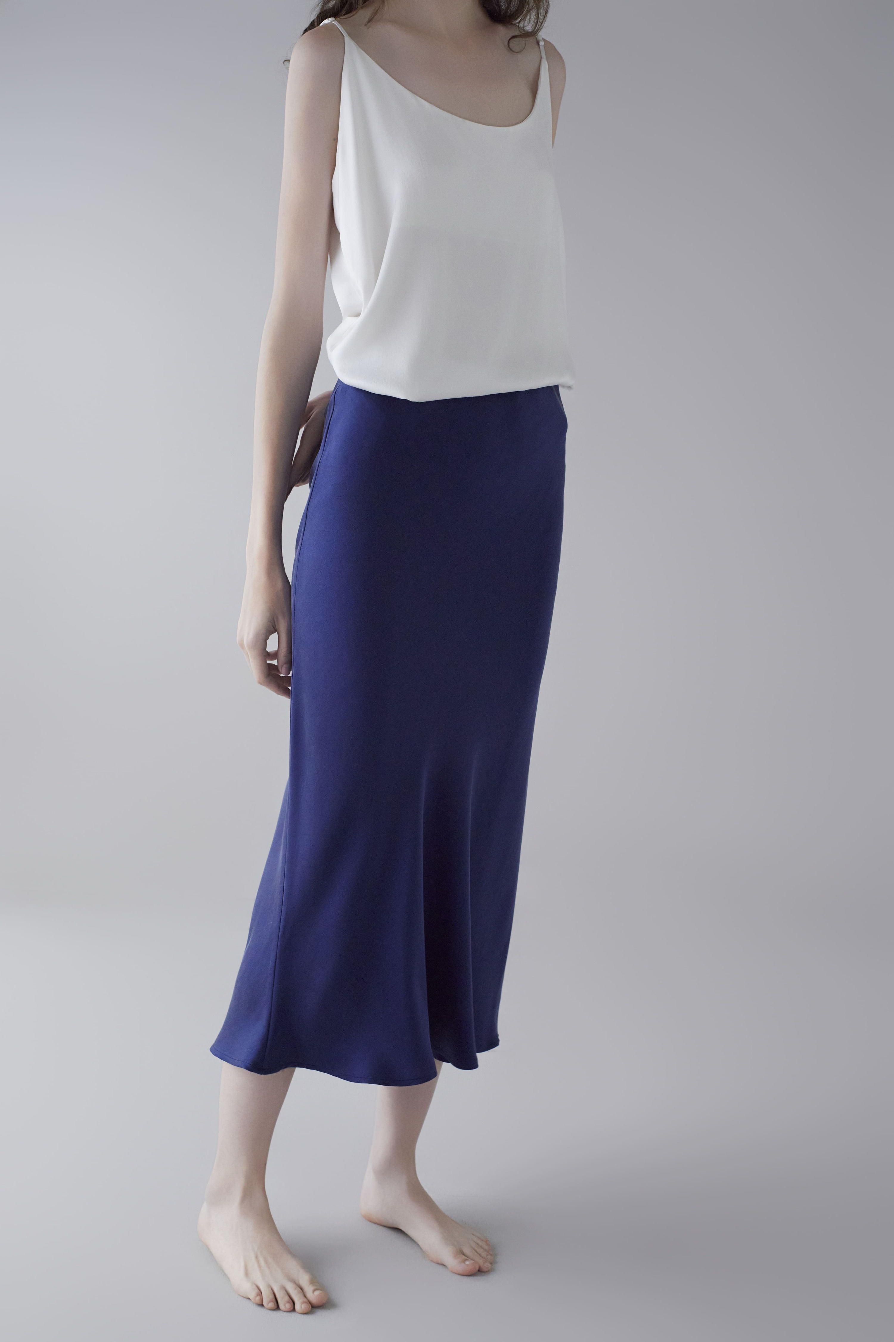 19Momme Sandwashed Silk Skirt