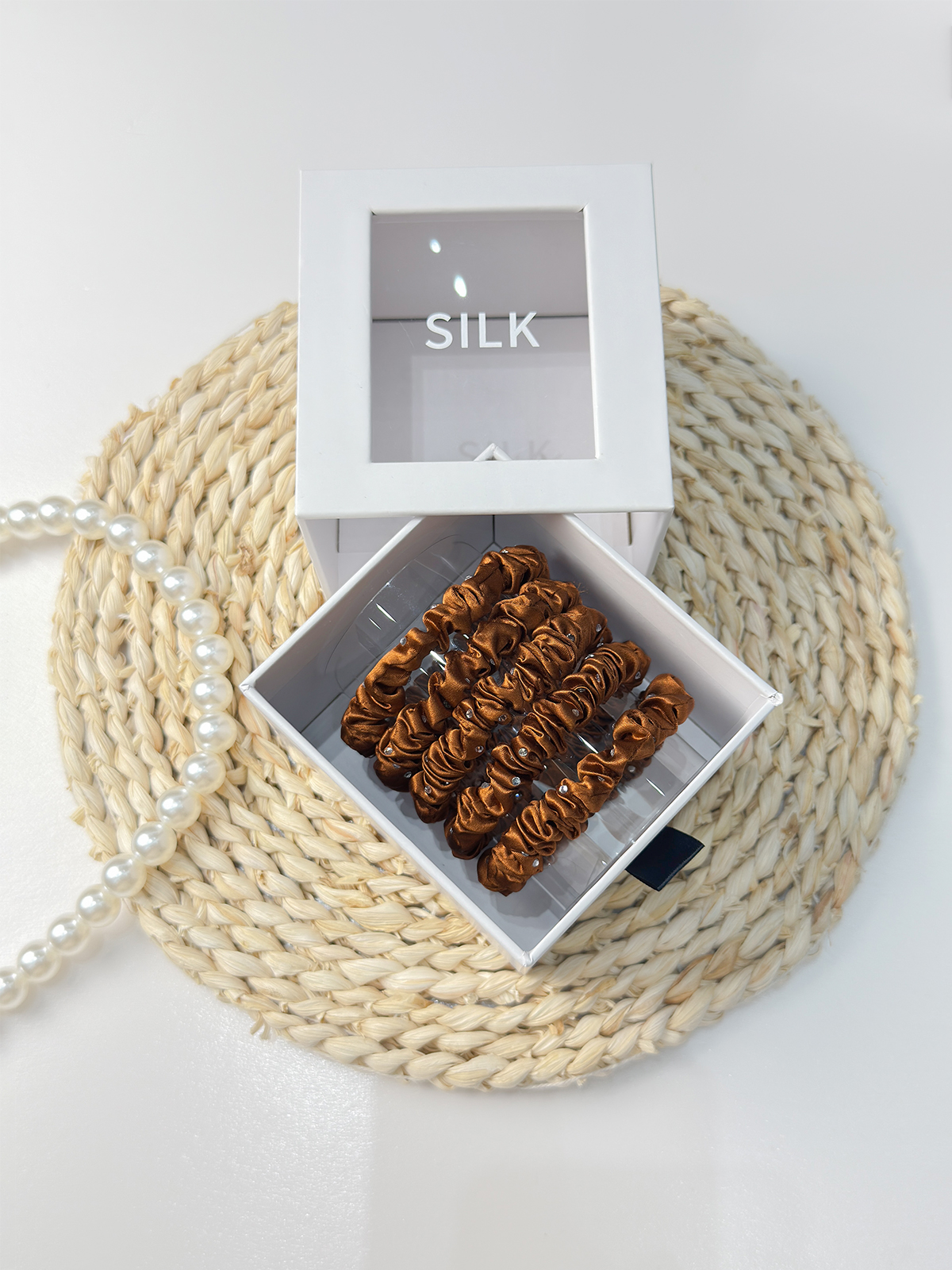 Seiden-Haargummis 5er Set – 22Momme Maulbeerseide | TOWNSSILK