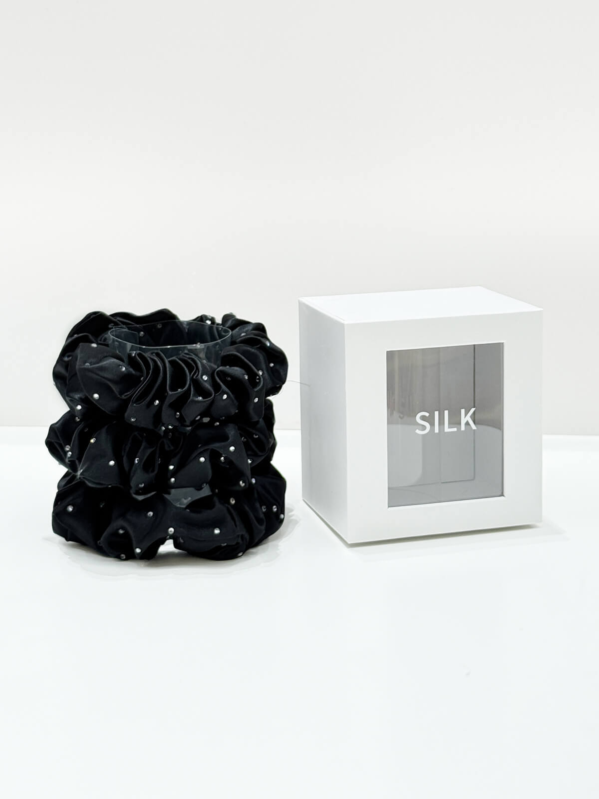 22 Momme Seiden-Haargummis, Uni, 3er-Pack – Luxuriöse Maulbeerseide | TOWNSSILK