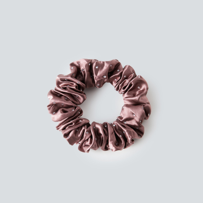 22 Momme Diamantbesetzte Seiden-Haarreifen, 3 Stück in der gleichen Farbe