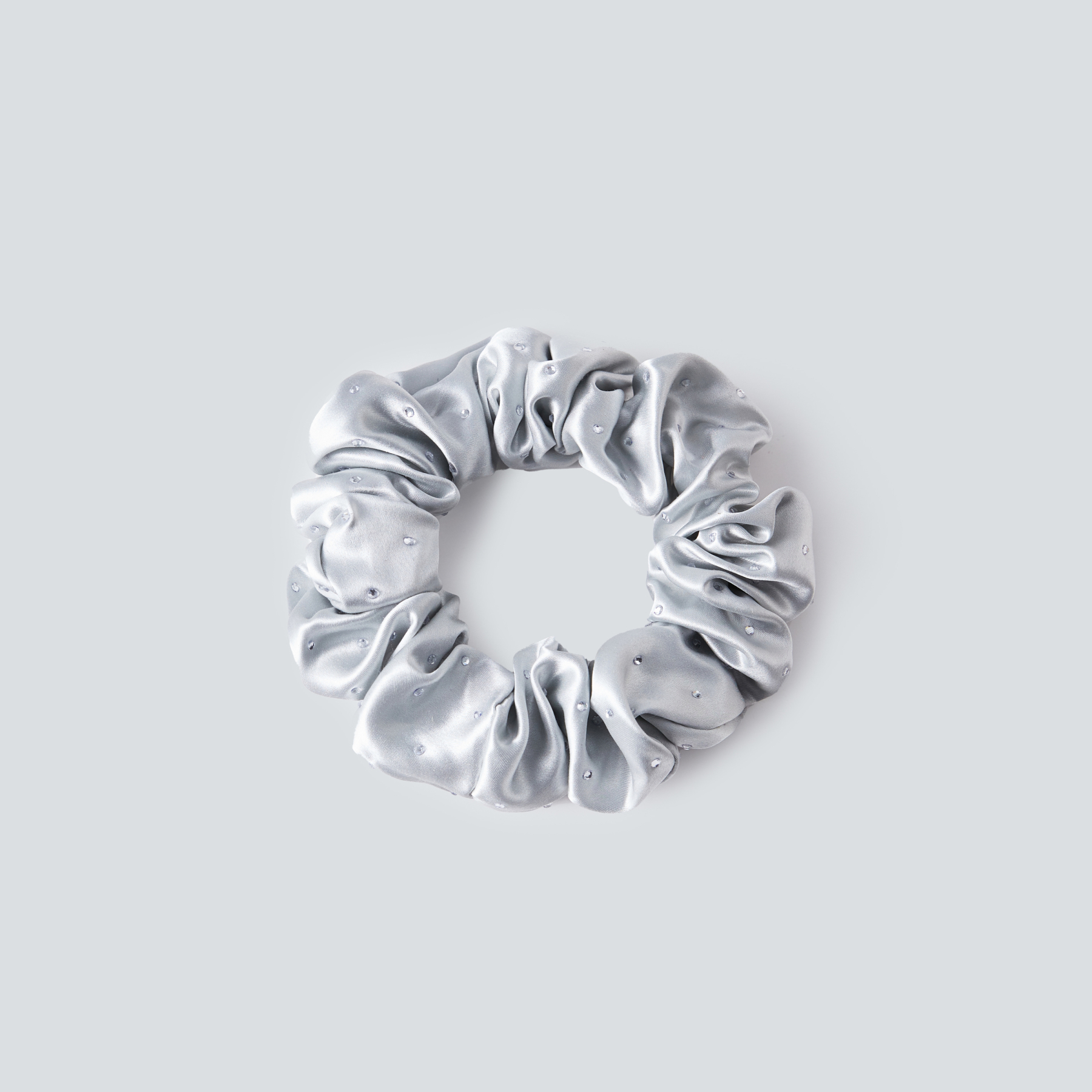 22 Momme Diamantbesetzte Seiden-Haarreifen, 3 Stück in der gleichen Farbe