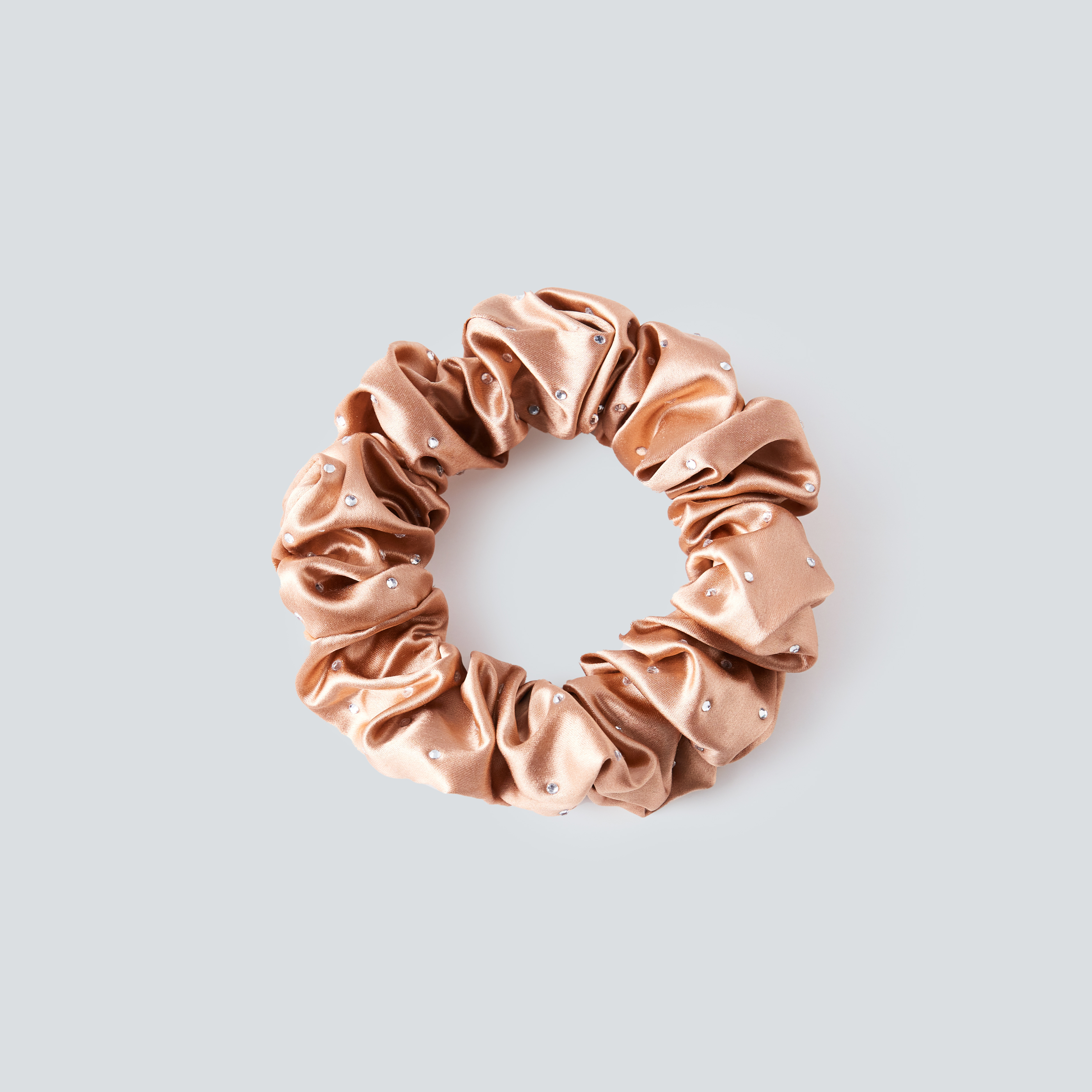 22 Momme Diamantbesetzte Seiden-Haarreifen, 3 Stück in der gleichen Farbe