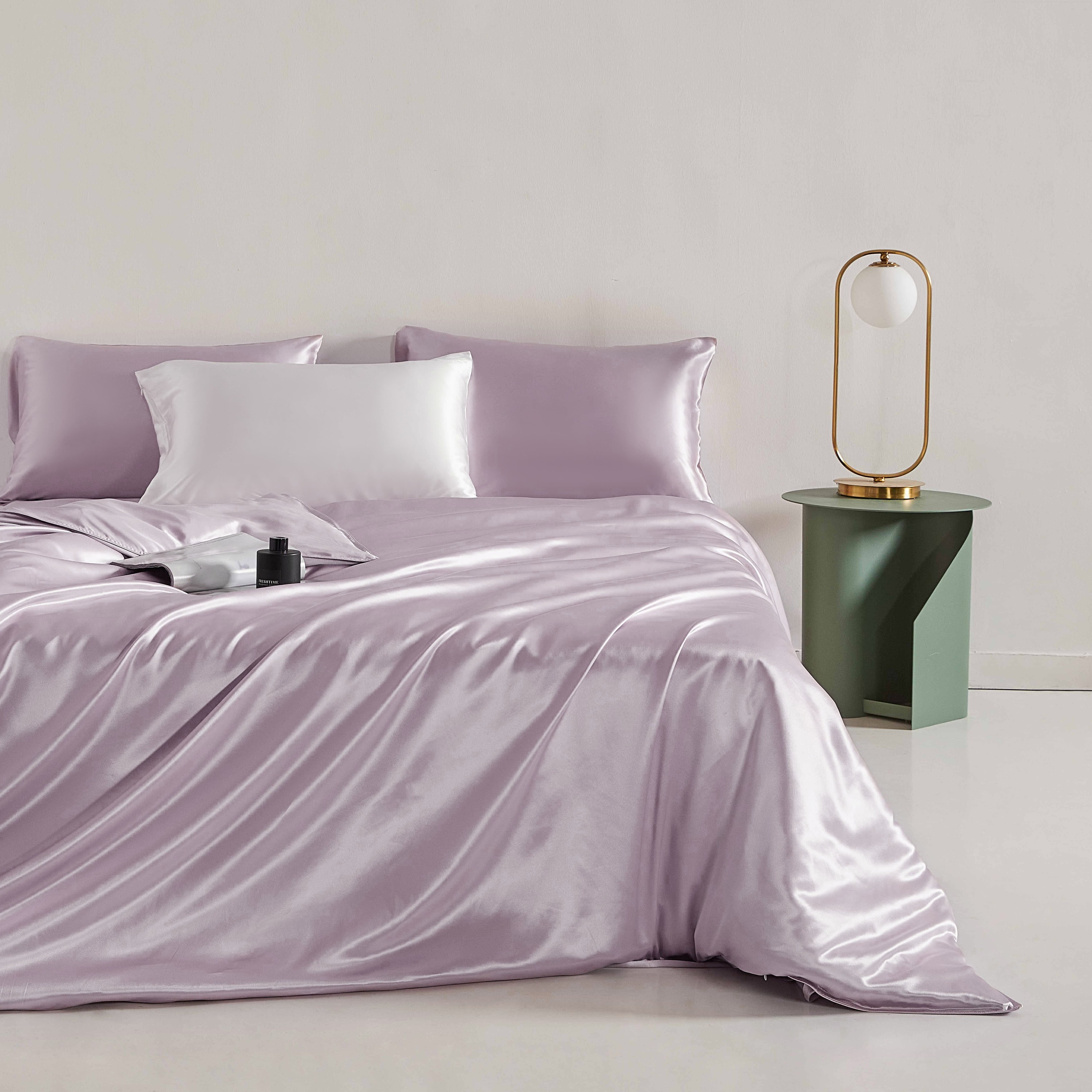 100% Mulberry Silk Bedding Set Queen King Duvet Cover Flat Sheet Pillowcase Bed Set Fitted Sheet 22 Momme