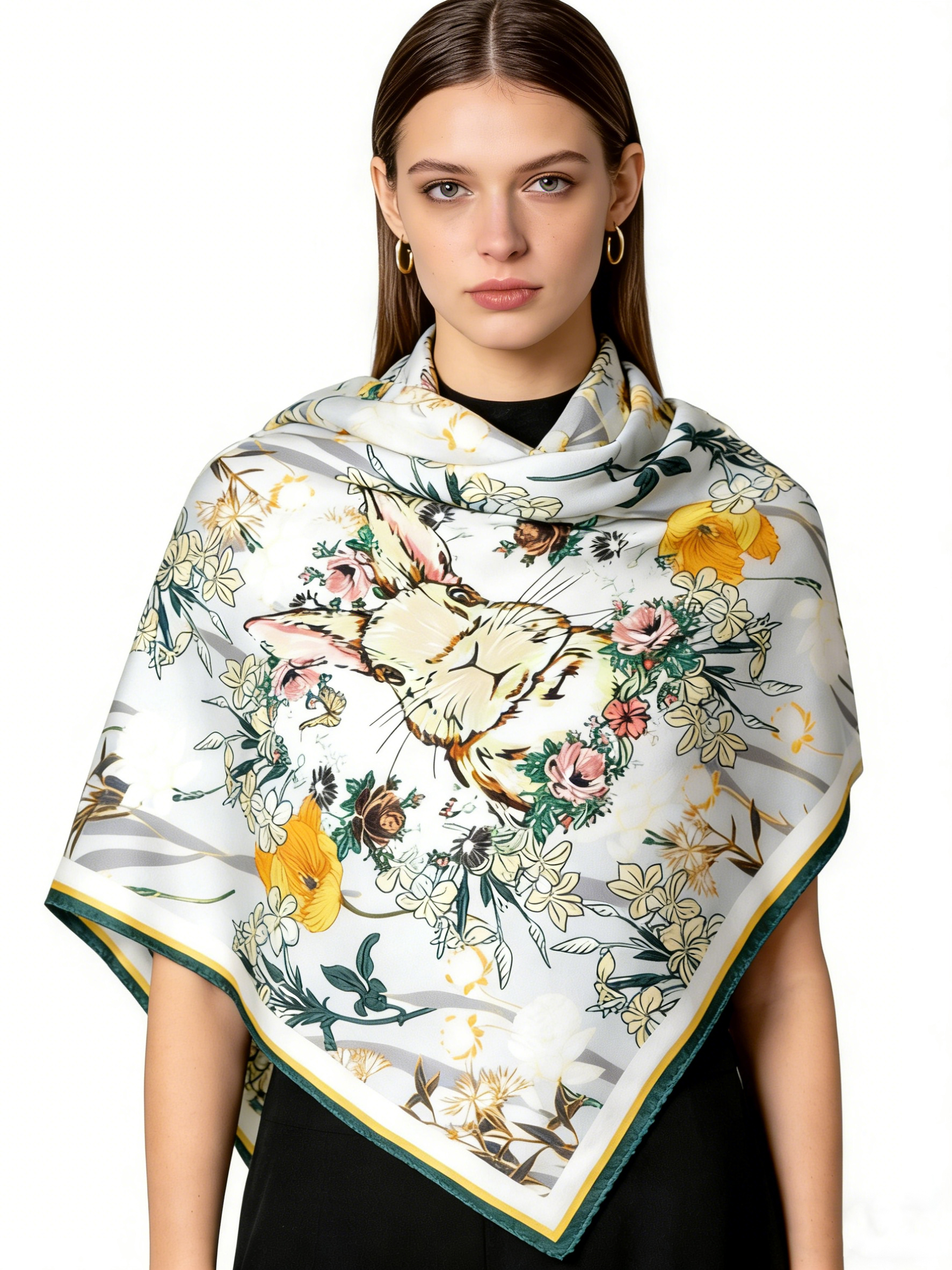 12Momme Seiden-Halstuch – Leicht, Hautfreundlich & Elegant