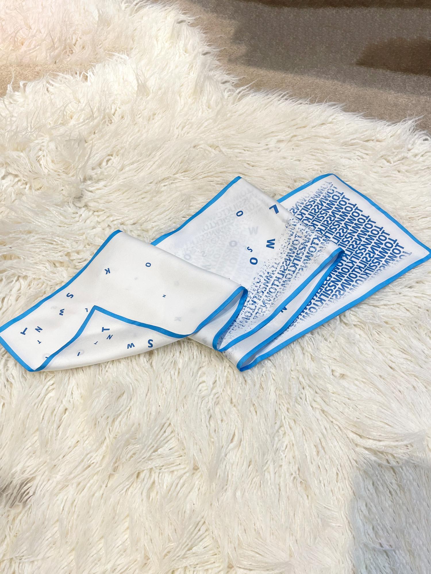 12Momme Townssilk Rechteckiges Kulturtuch,110*20cm