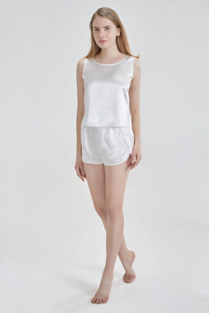 Shorts en 19 momme pour le gilet Ensemble