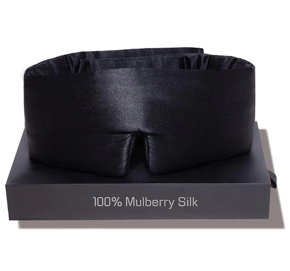 100% reine Seidenschlafmaske, verstellbares Band, weiche und atmungsaktive Augenabdeckung für den Schlaf, luxuriöse Seidenschlafmaske