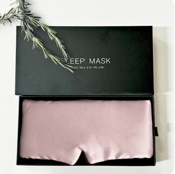 100% reine Seidenschlafmaske, verstellbares Band, weiche und atmungsaktive Augenabdeckung für den Schlaf, luxuriöse Seidenschlafmaske