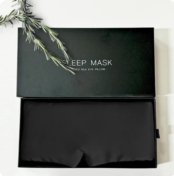 100% reine Seidenschlafmaske, verstellbares Band, weiche und atmungsaktive Augenabdeckung für den Schlaf, luxuriöse Seidenschlafmaske