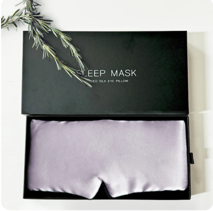 100% reine Seidenschlafmaske, verstellbares Band, weiche und atmungsaktive Augenabdeckung für den Schlaf, luxuriöse Seidenschlafmaske