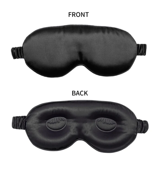 100% reine Maulbeerseidenschlafmaske, 3D-geformte, druckfreie Augenabdeckung, weiche Augenbinde für den Schlaf, luxuriöse Seidenschlafmaske