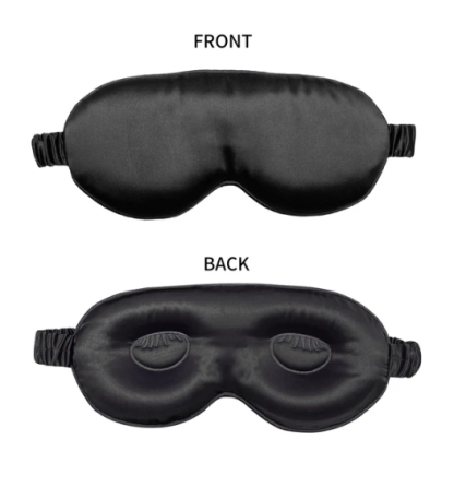 100% reine Maulbeerseidenschlafmaske, 3D-geformte, druckfreie Augenabdeckung, weiche Augenbinde für den Schlaf, luxuriöse Seidenschlafmaske