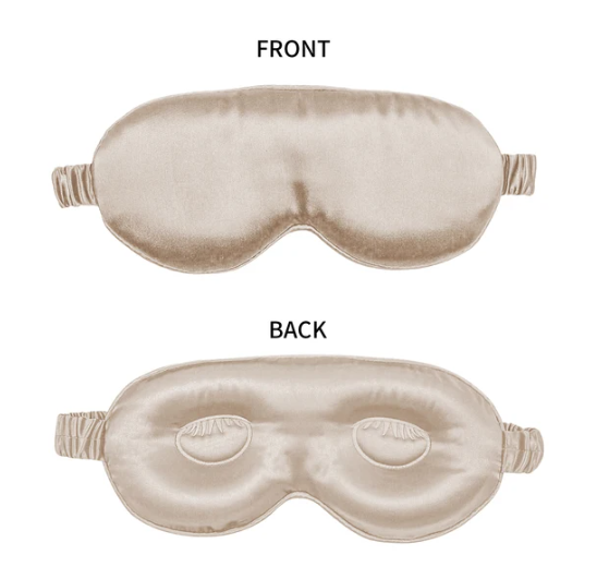 100% reine Maulbeerseidenschlafmaske, 3D-geformte, druckfreie Augenabdeckung, weiche Augenbinde für den Schlaf, luxuriöse Seidenschlafmaske