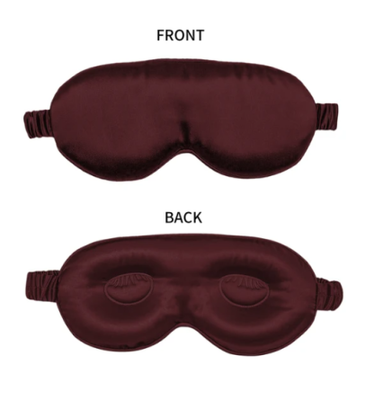 100% reine Maulbeerseidenschlafmaske, 3D-geformte, druckfreie Augenabdeckung, weiche Augenbinde für den Schlaf, luxuriöse Seidenschlafmaske