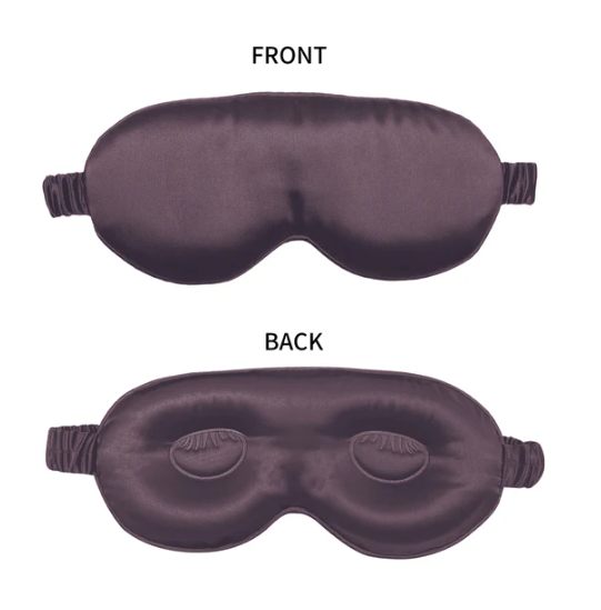 100% reine Maulbeerseidenschlafmaske, 3D-geformte, druckfreie Augenabdeckung, weiche Augenbinde für den Schlaf, luxuriöse Seidenschlafmaske