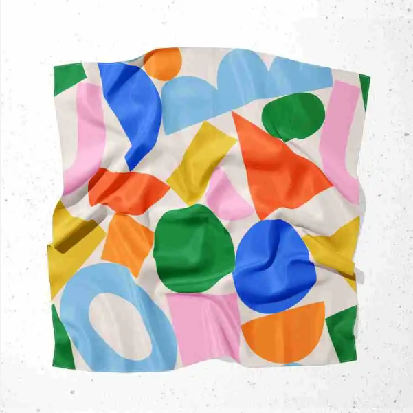 Maßgeschneiderter Seidenschal aus 100% Maulbeerseide, 12MM, maschinell gerollt, fabrikgefertigter Seidenschal für Frauen