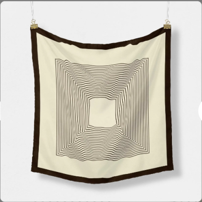 100% Maulbeerseide Schals Bedruckt 14MM Seidenkrepp Square Maßgeschneiderter Seidenschal