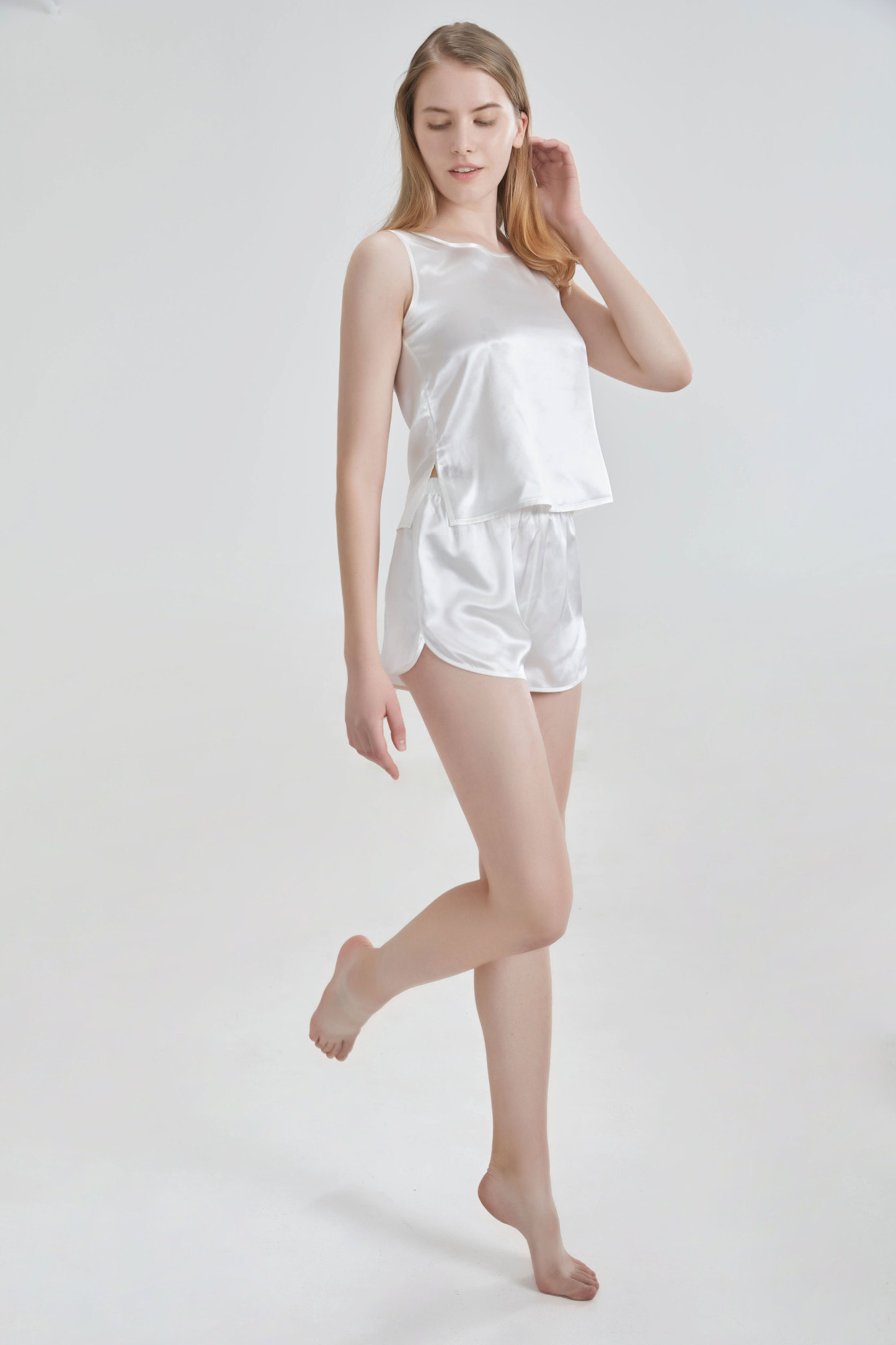 Shorts en 19 momme pour le gilet Ensemble