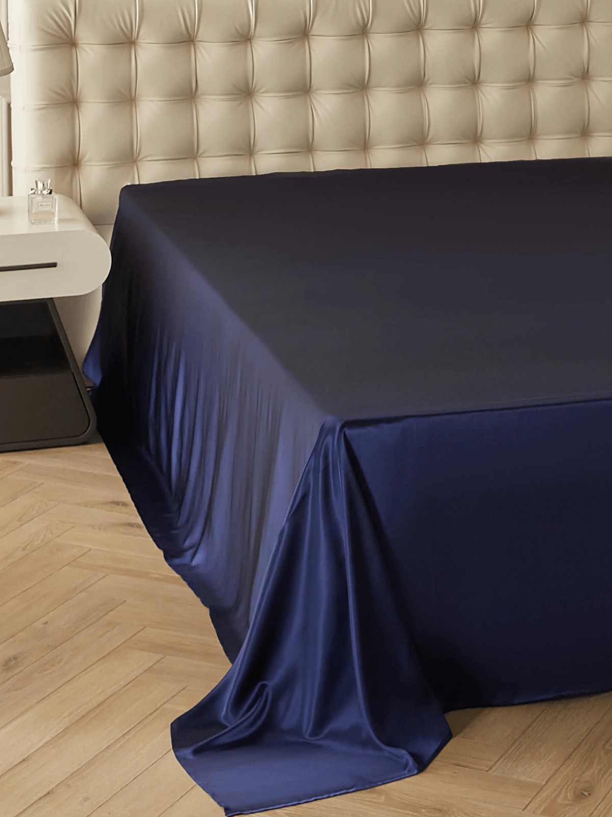 Drap plat en soie 19 mommes – luxe absolu