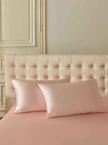 19 Momme 4-teiliges Seiden-Bettwäsche-Set (1 Bettbezug + 1 Spannbettlaken + 2 Kissenbezüge)