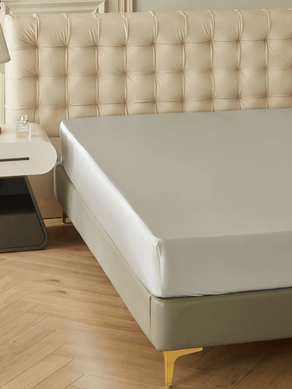 19Momme Seide Spannbettlaken