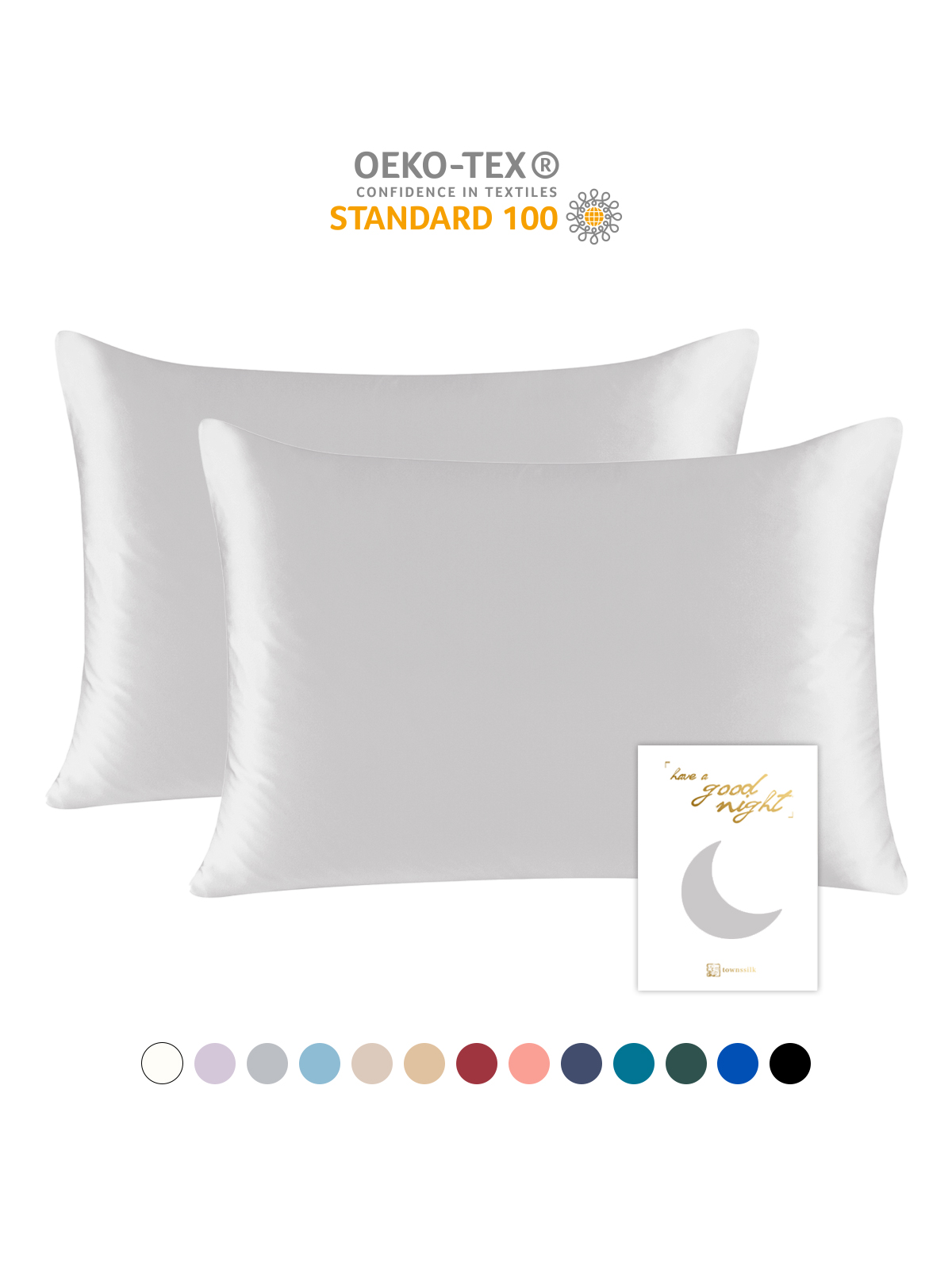 22 Momme Mulberry Silk Pillowcase – Zipper Closure