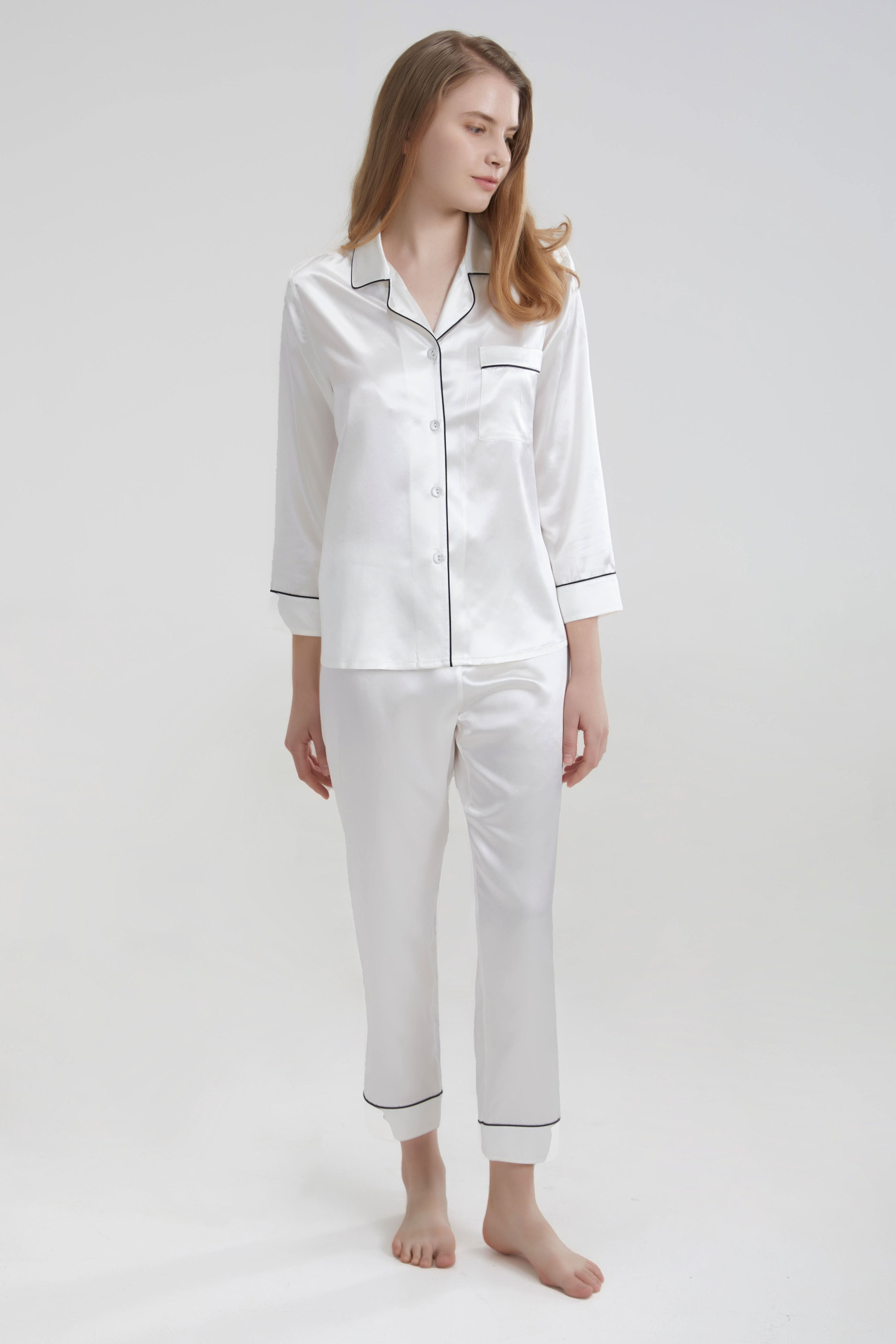 22 Momme Pyjama en chemise de soie