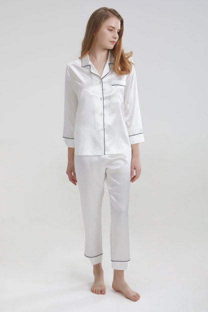 22 Momme Pyjama en chemise de soie